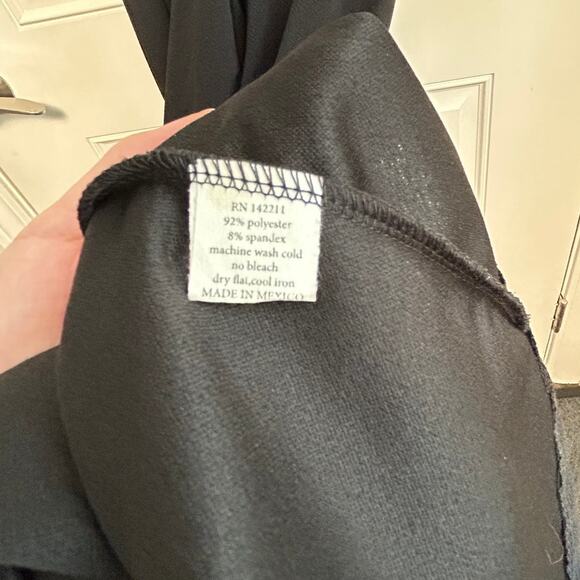 NWT 24seven Black Hi-Low Midi Dress XL V-Neck Sleeveless Party Cocktail Stretch - Picture 8 of 9